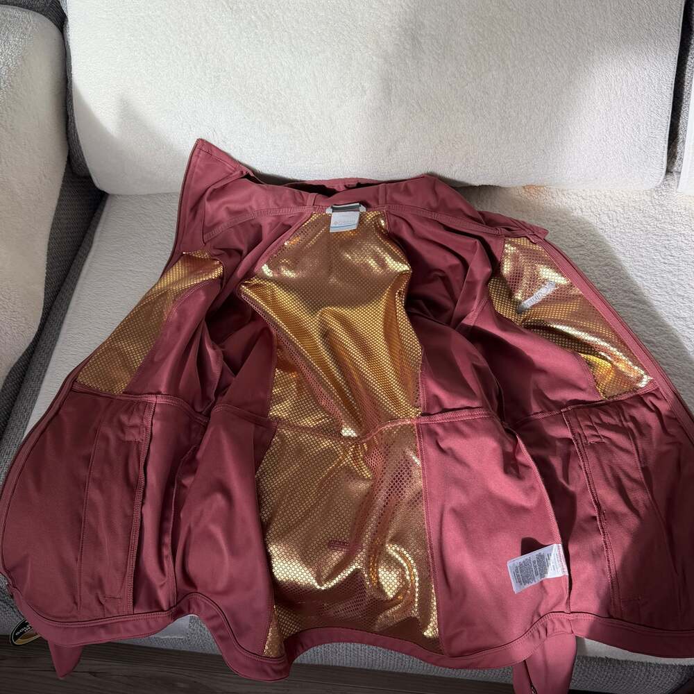 Columbia Women’s Omni-Heat Infinity Softshell Jacket – Burgundy / Mauve – Size M - Picture 7 of 9